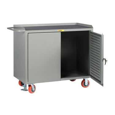Mobile Bench Cabinet w/ Louvered Panel - Model MM2448LPDFL